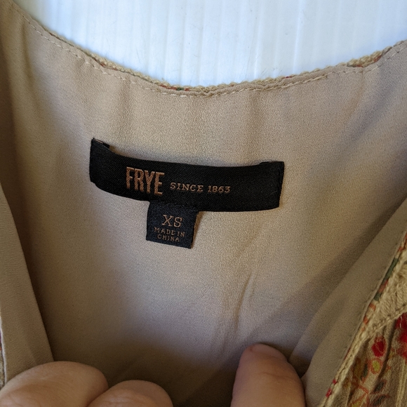 FRYE Dessert Bloom Boho Crochet Maxi Dress - Picture 4 of 12